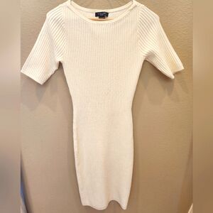 Midi length sweater dress